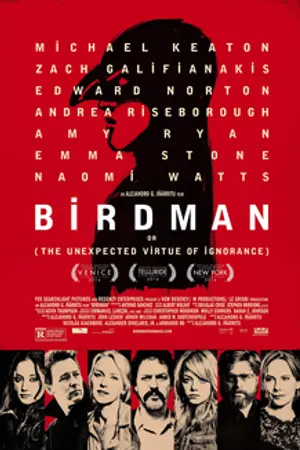Poster for Birdman or (The Unexpected Virtue of Ignorance)