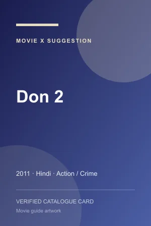 Don 2 2011 movie poster