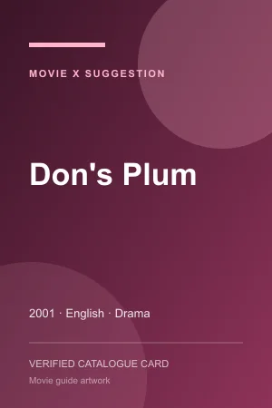 Poster for Don's Plum