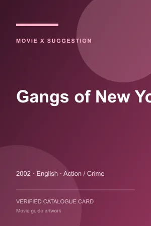 Poster for Gangs of New York