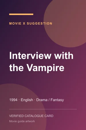 Poster for Interview with the Vampire