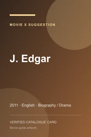 Poster for J. Edgar