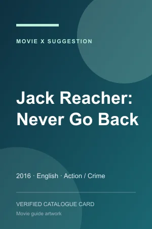 Poster for Jack Reacher: Never Go Back