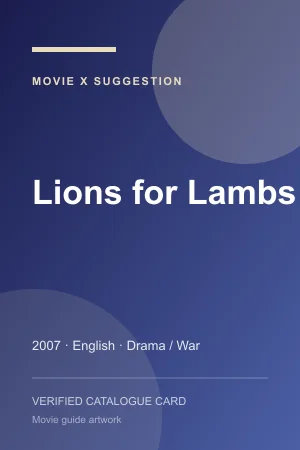 Poster for Lions for Lambs