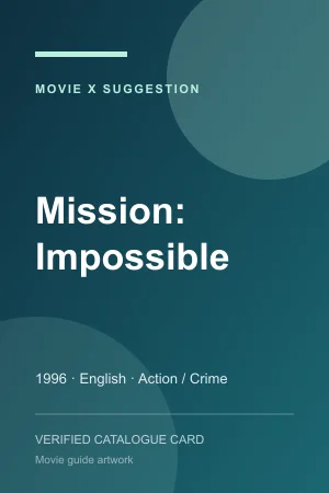 Poster for Mission: Impossible