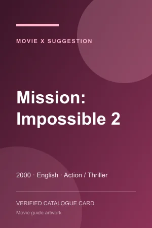 Poster for Mission: Impossible 2