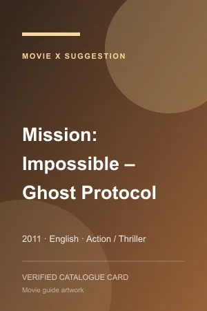 Poster for Mission: Impossible – Ghost Protocol