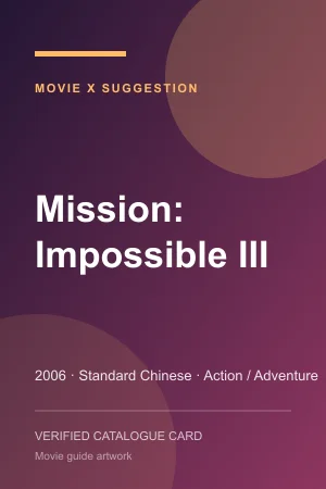 Poster for Mission: Impossible III