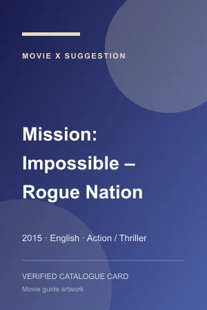 Poster for Mission: Impossible – Rogue Nation