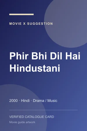 Poster for Phir Bhi Dil Hai Hindustani
