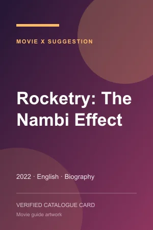 Poster for Rocketry: The Nambi Effect