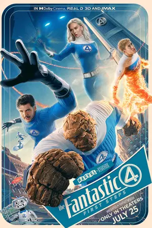 Poster for The Fantastic Four: First Steps
